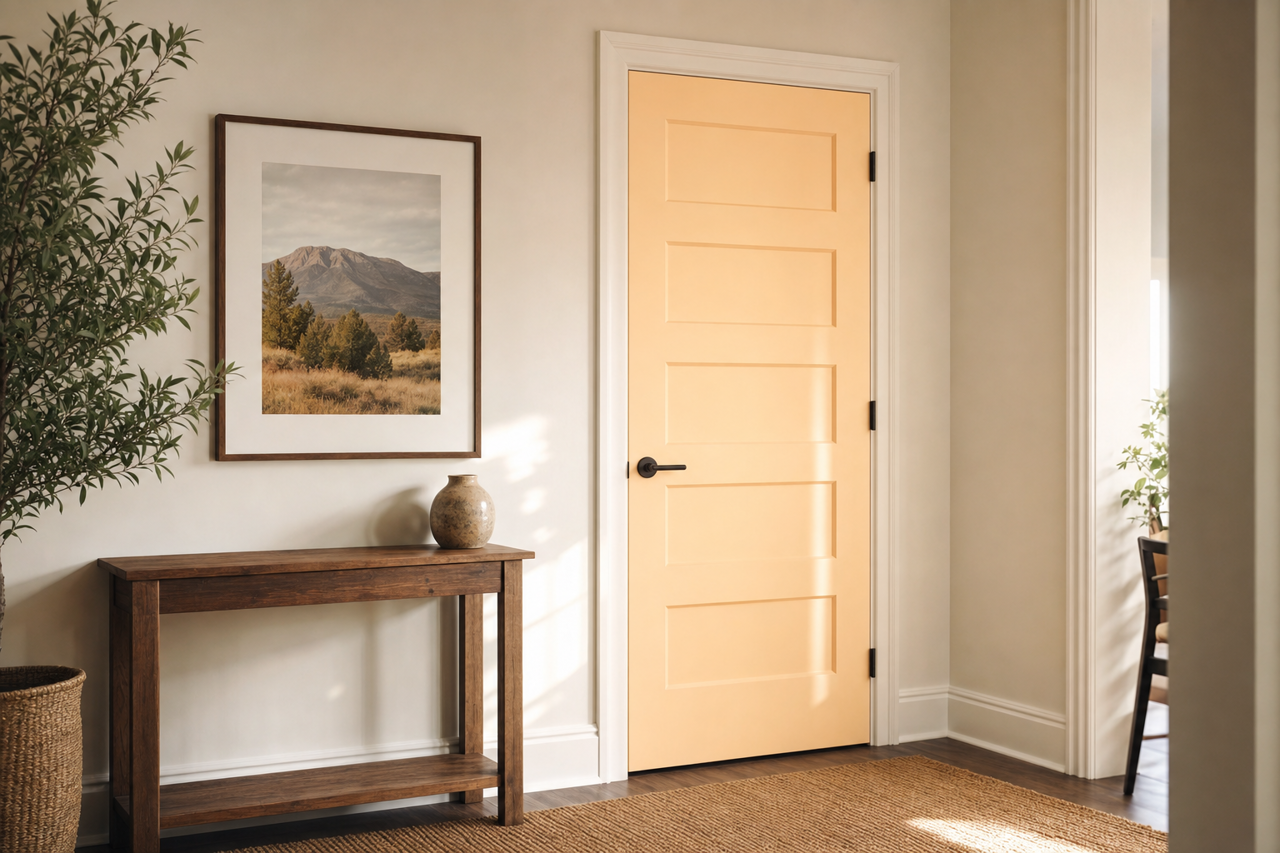 Summer by Benjamin Moore on interior-doors