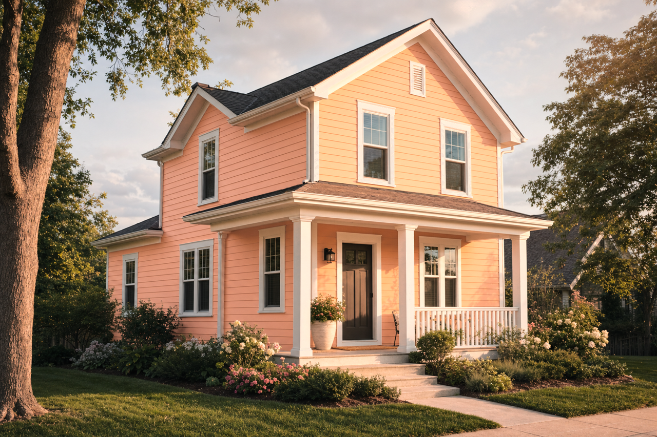 Peachland by Benjamin Moore on exterior