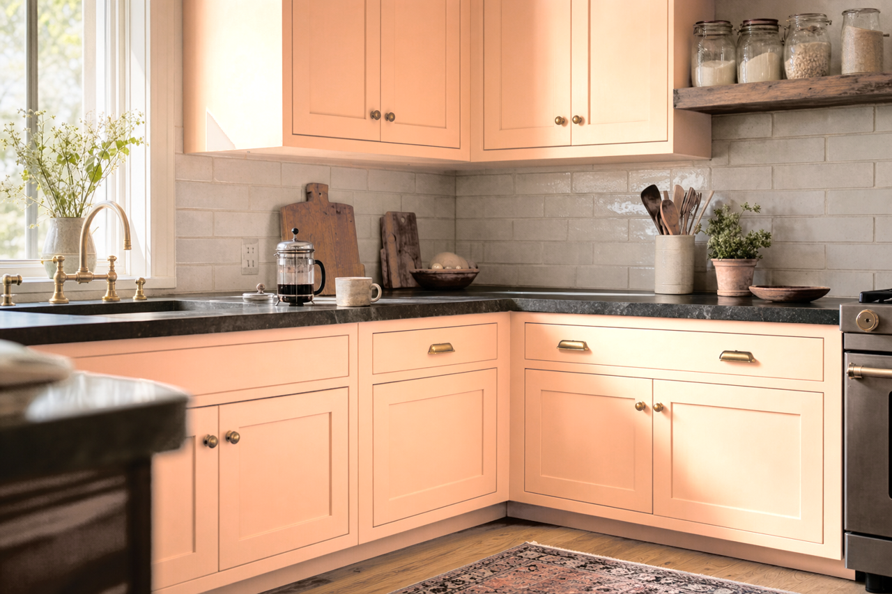 Summer by Benjamin Moore on cabinets