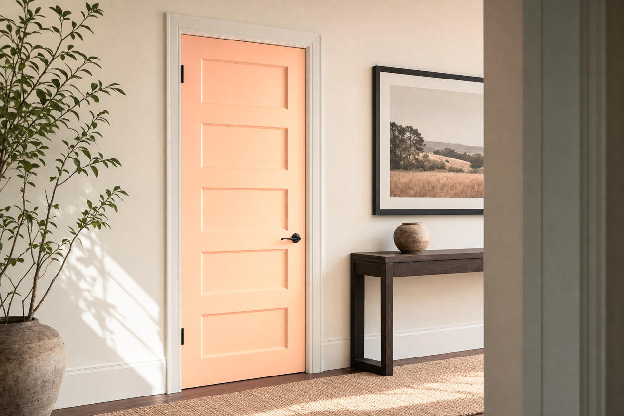 Summer by Benjamin Moore on interior-doors