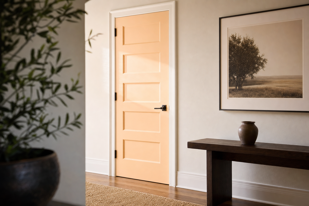 Sun by Benjamin Moore on interior-doors