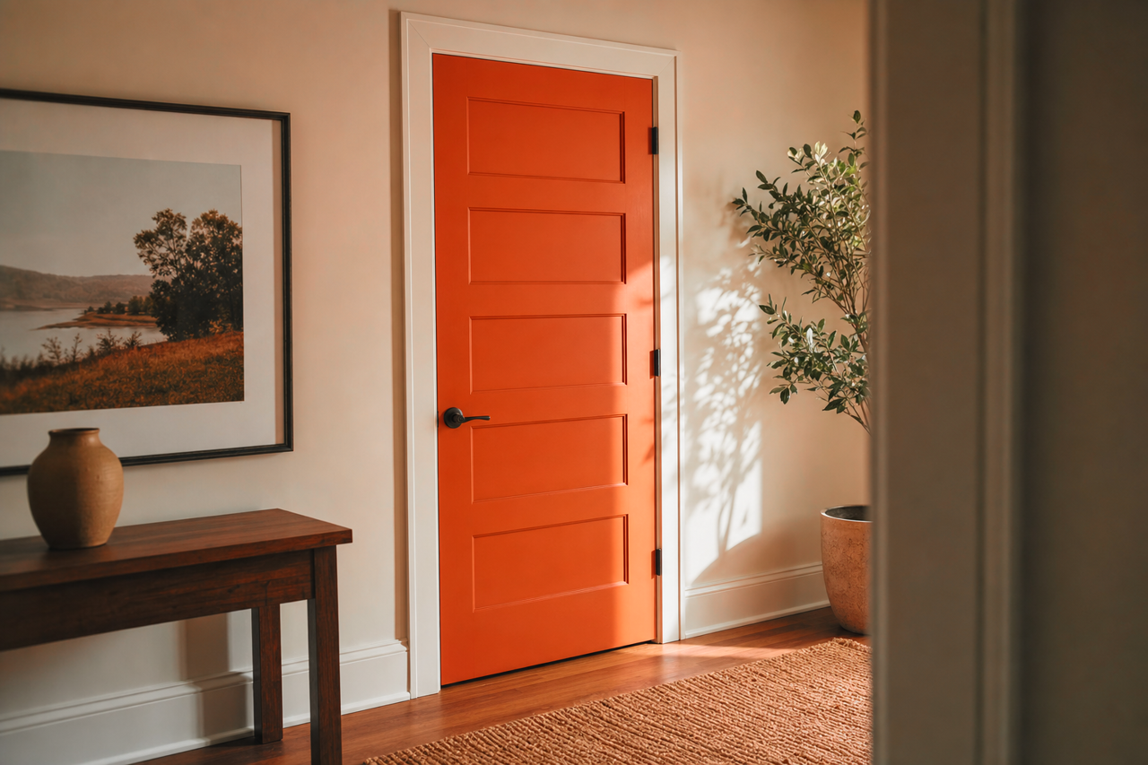 Racing by Benjamin Moore on interior-doors