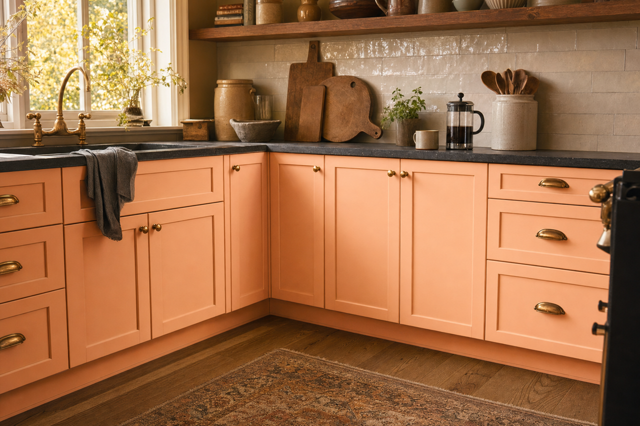 Malibu by Benjamin Moore on cabinets