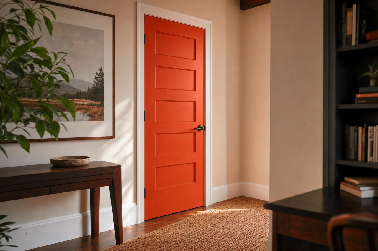 Fireball by Benjamin Moore on interior-doors