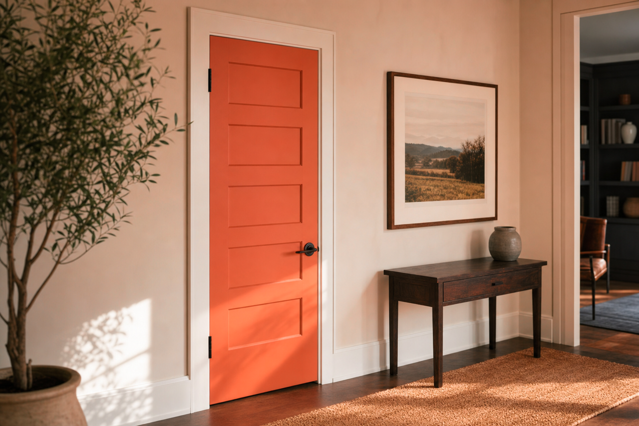 Autumn by Benjamin Moore on interior-doors