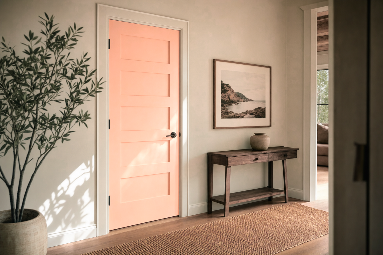 Teacup by Benjamin Moore on interior-doors