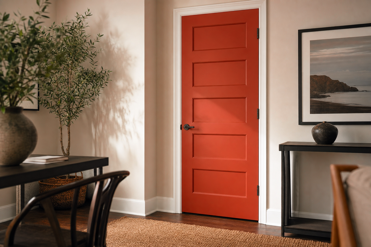 Navajo by Benjamin Moore on interior-doors