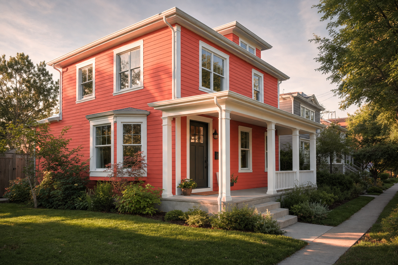 Adobe by Benjamin Moore on exterior