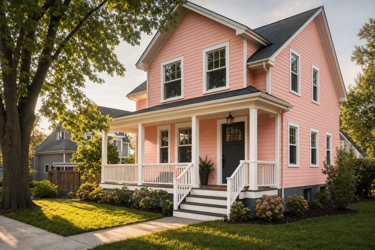 Pearly by Benjamin Moore on exterior