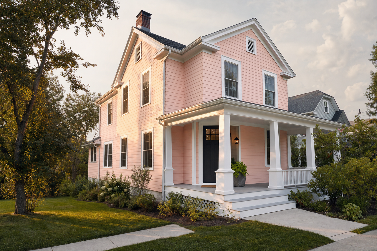 Rose by Benjamin Moore on exterior