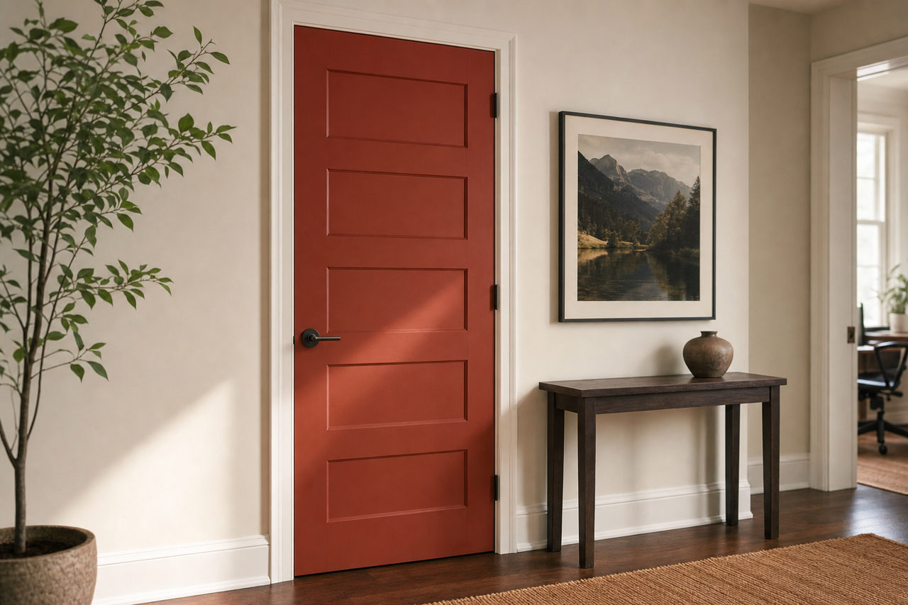 Mars by Benjamin Moore on interior-doors
