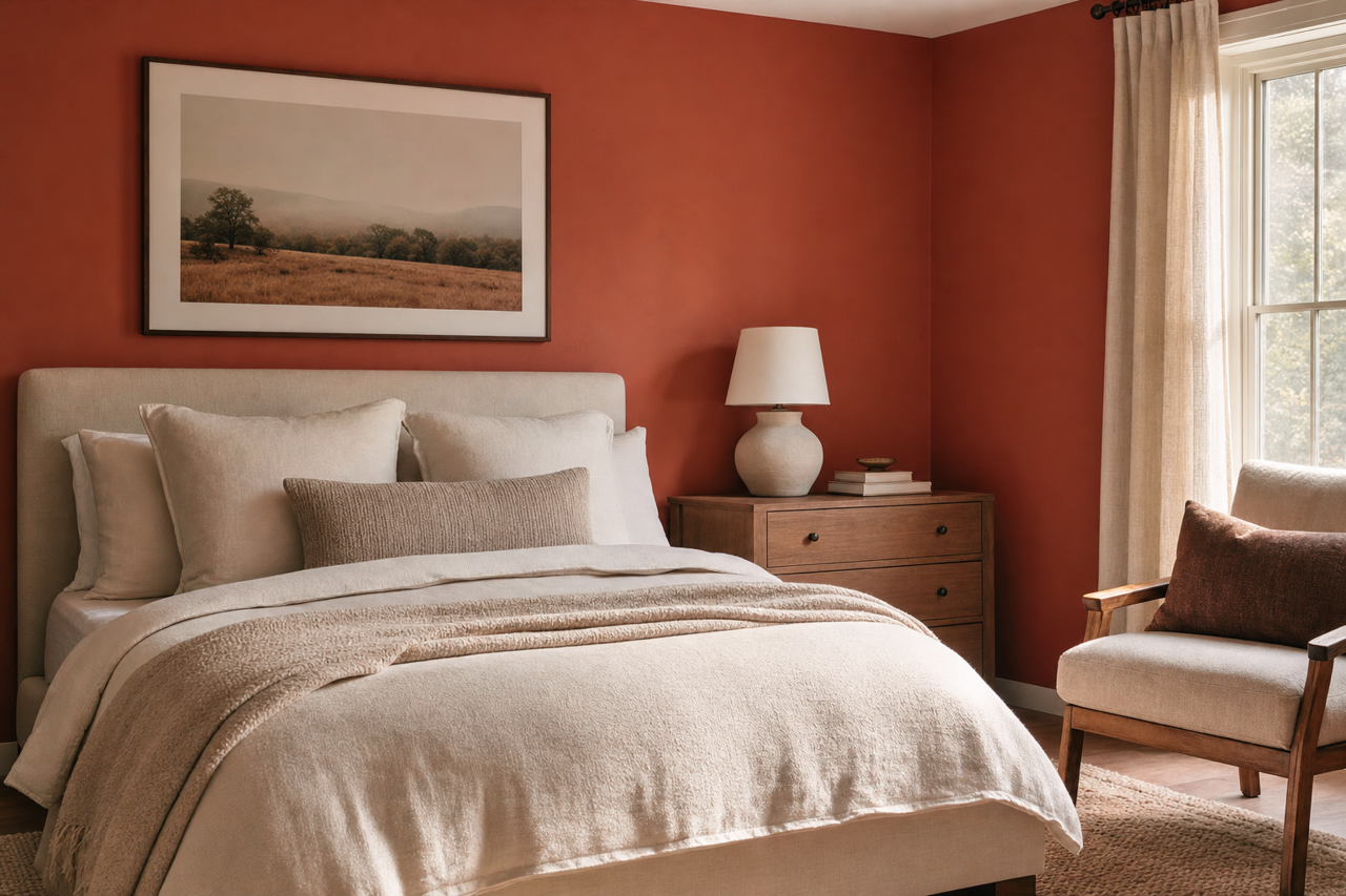 Mars by Benjamin Moore on interiors