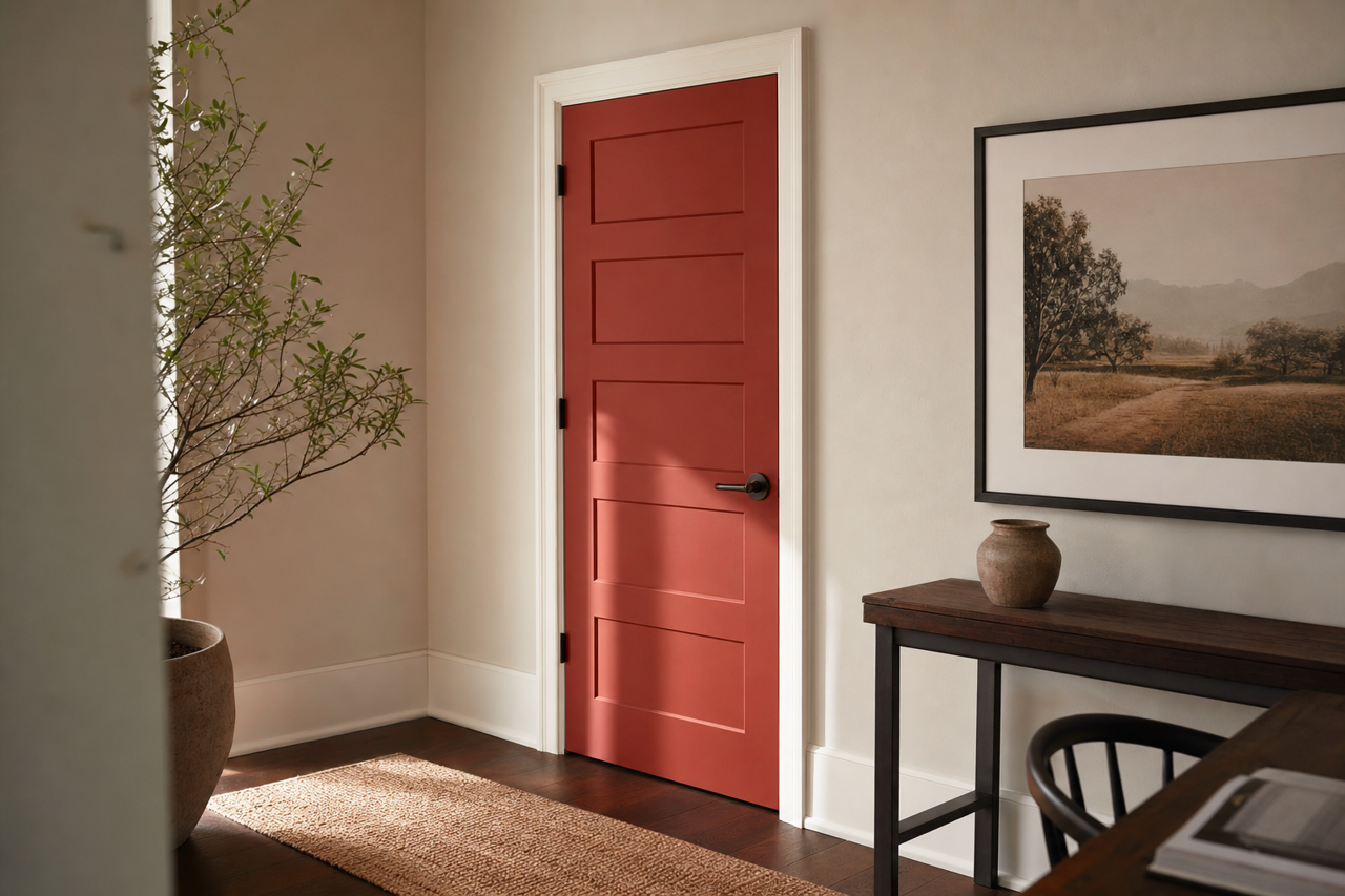 Mexicana by Benjamin Moore on interior-doors