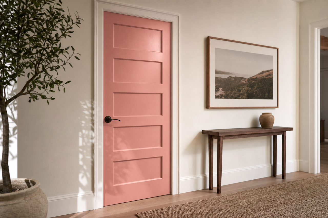 Bouquet by Benjamin Moore on interior-doors