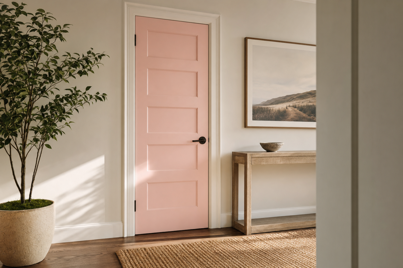 Spring by Benjamin Moore on interior-doors