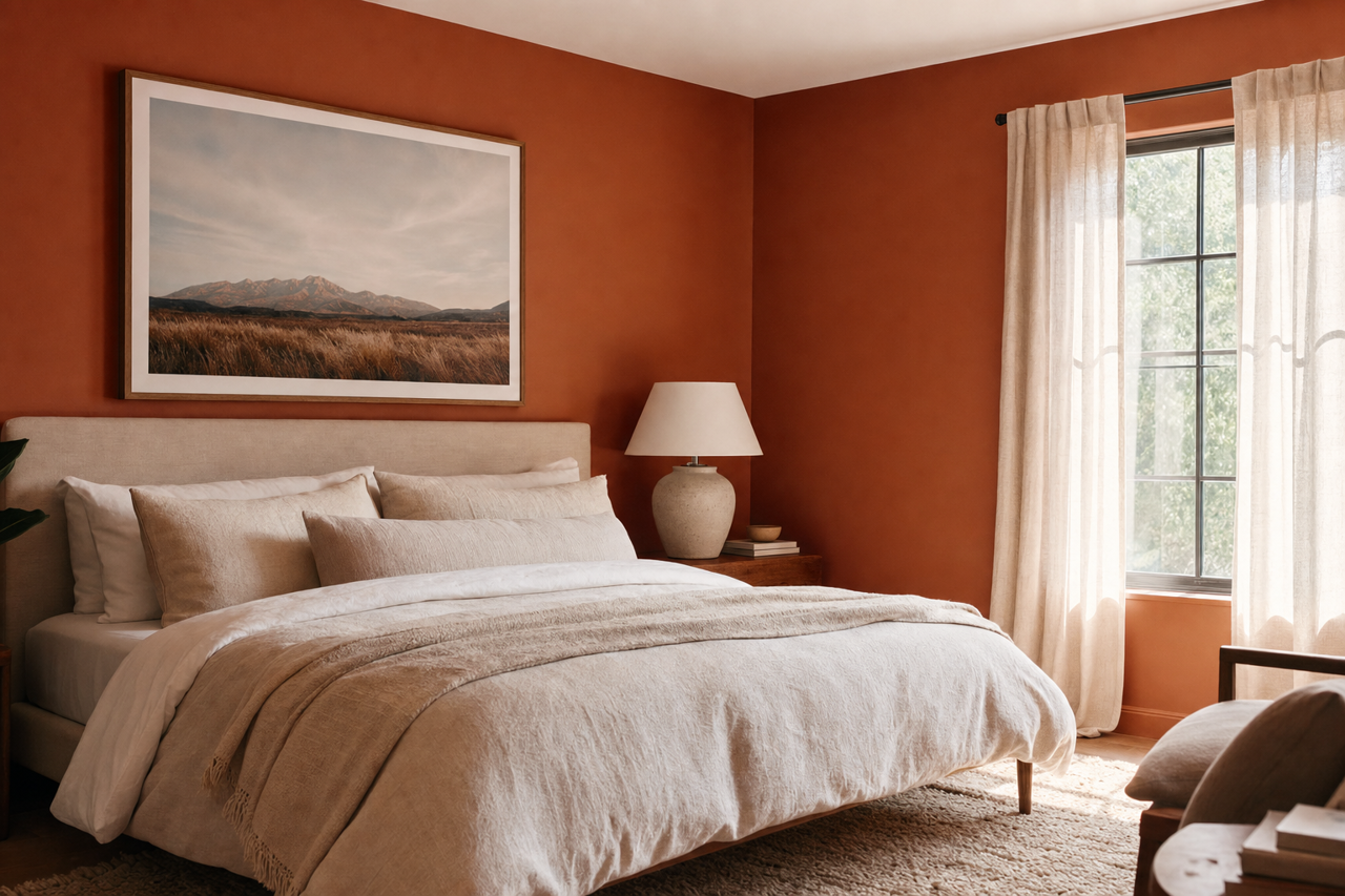 Earthly by Benjamin Moore on interiors