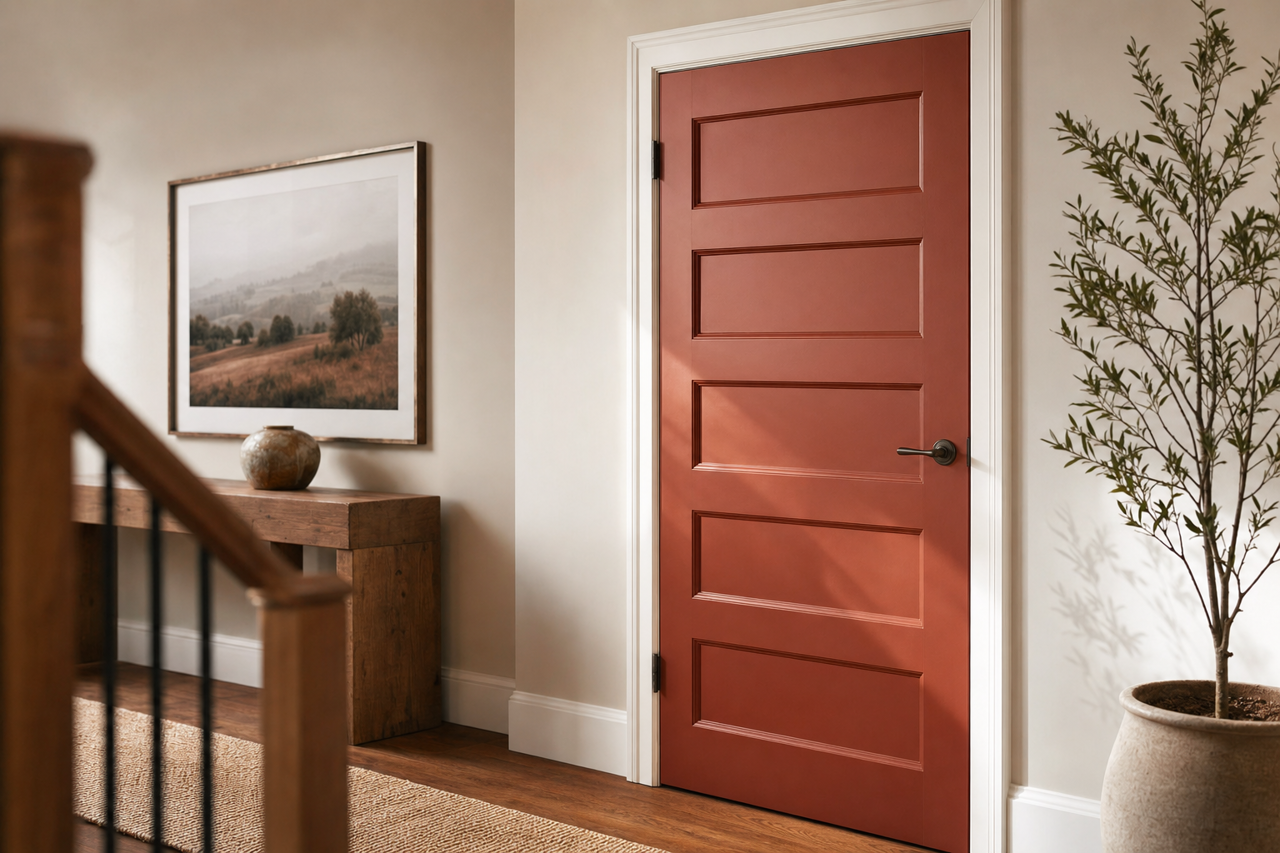Tawny by Benjamin Moore on interior-doors