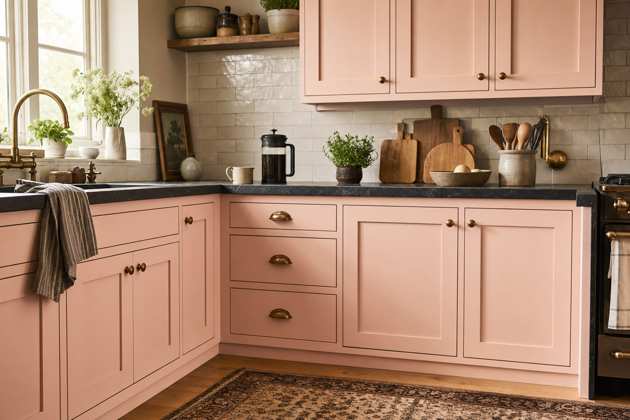 Just by Benjamin Moore on cabinets