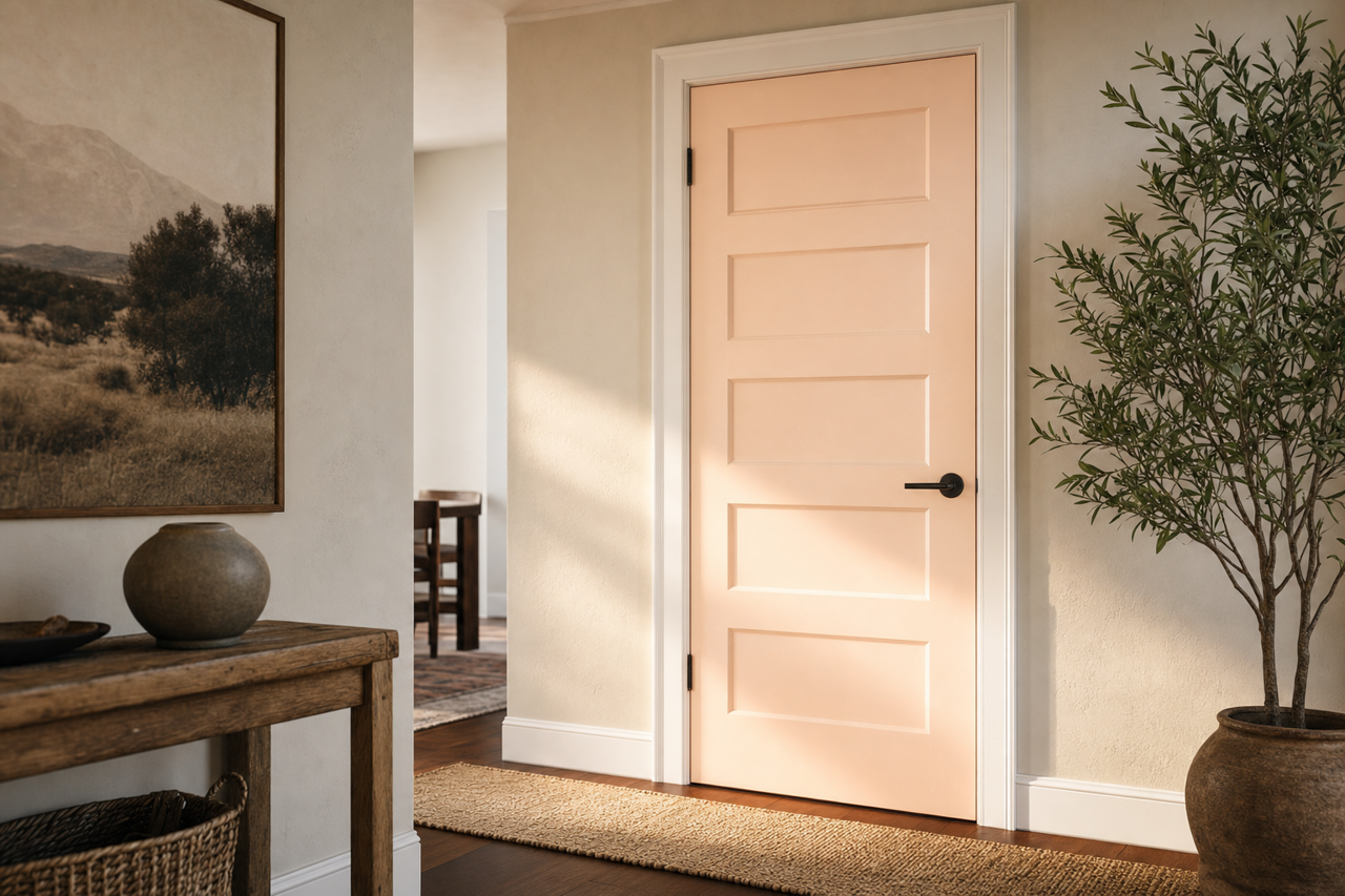 Gentle by Benjamin Moore on interior-doors
