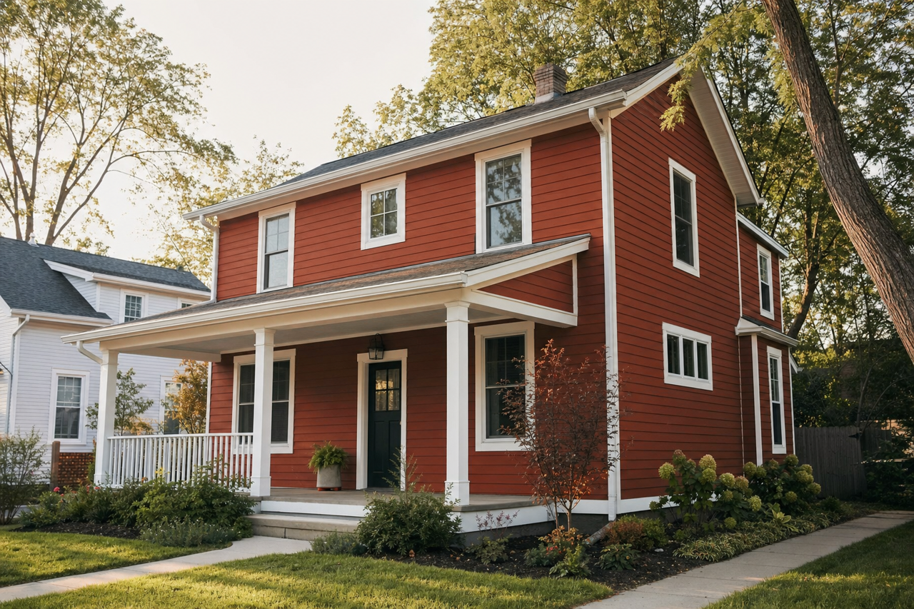 Toasted by Benjamin Moore on exterior