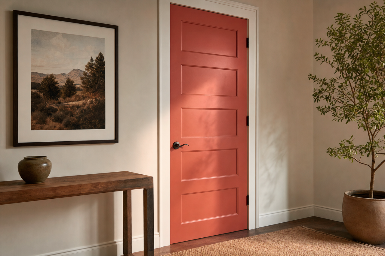 Sedona by Benjamin Moore on interior-doors