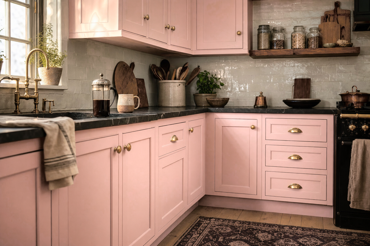 Eraser by Benjamin Moore on cabinets