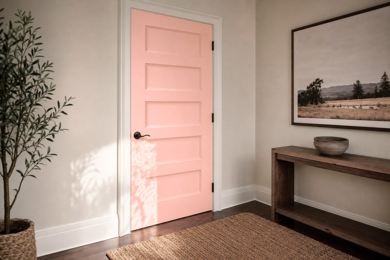 Eraser by Benjamin Moore on interior-doors