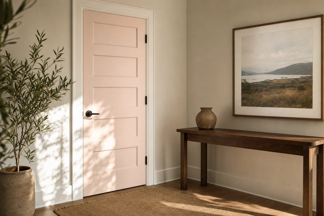 Cream by Benjamin Moore on interior-doors