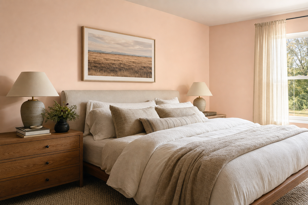 Cream by Benjamin Moore on interiors