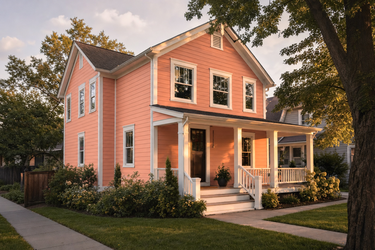 Adobe by Benjamin Moore on exterior