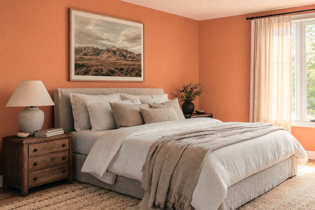 Adobe by Benjamin Moore on interiors