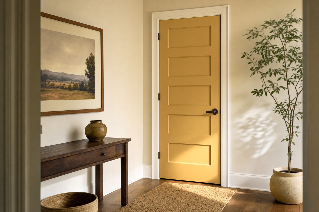 El by Benjamin Moore on interior-doors