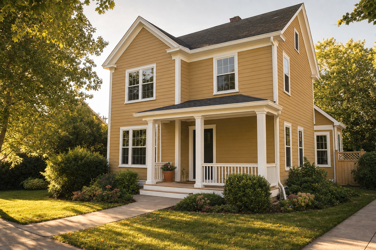 Grecian by Benjamin Moore on exterior