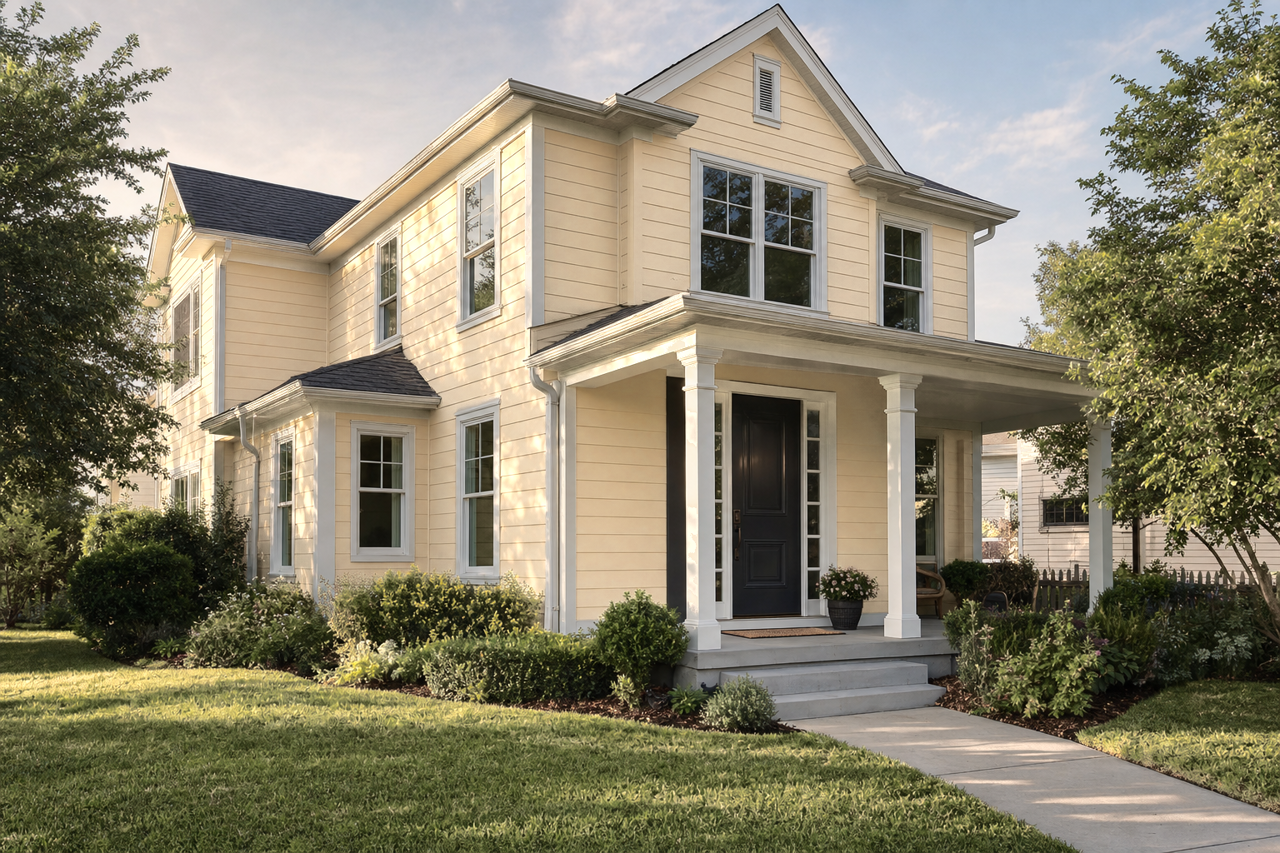 Marble Canyon by Benjamin Moore on exterior