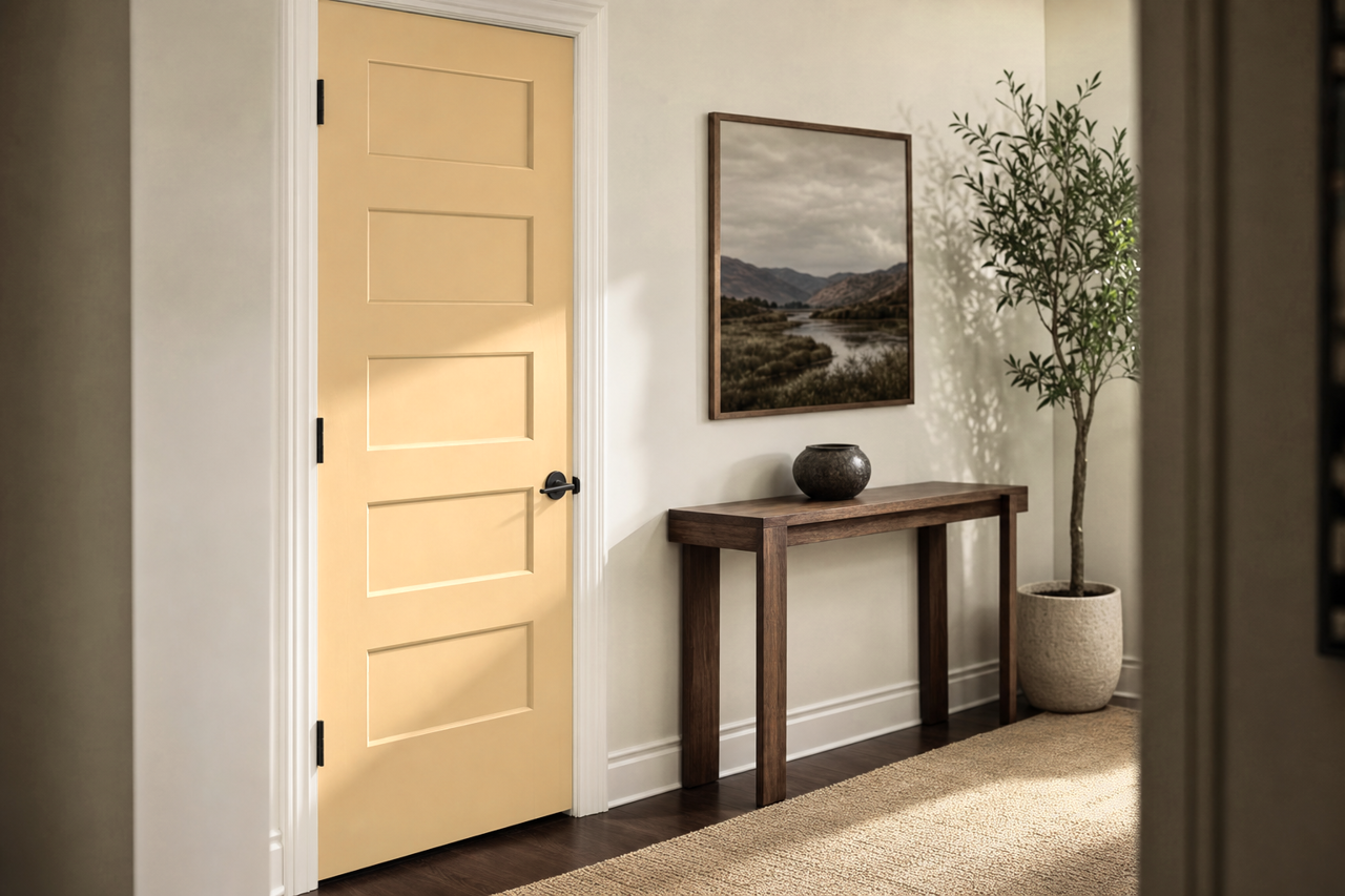 Marble Canyon by Benjamin Moore on interior-doors