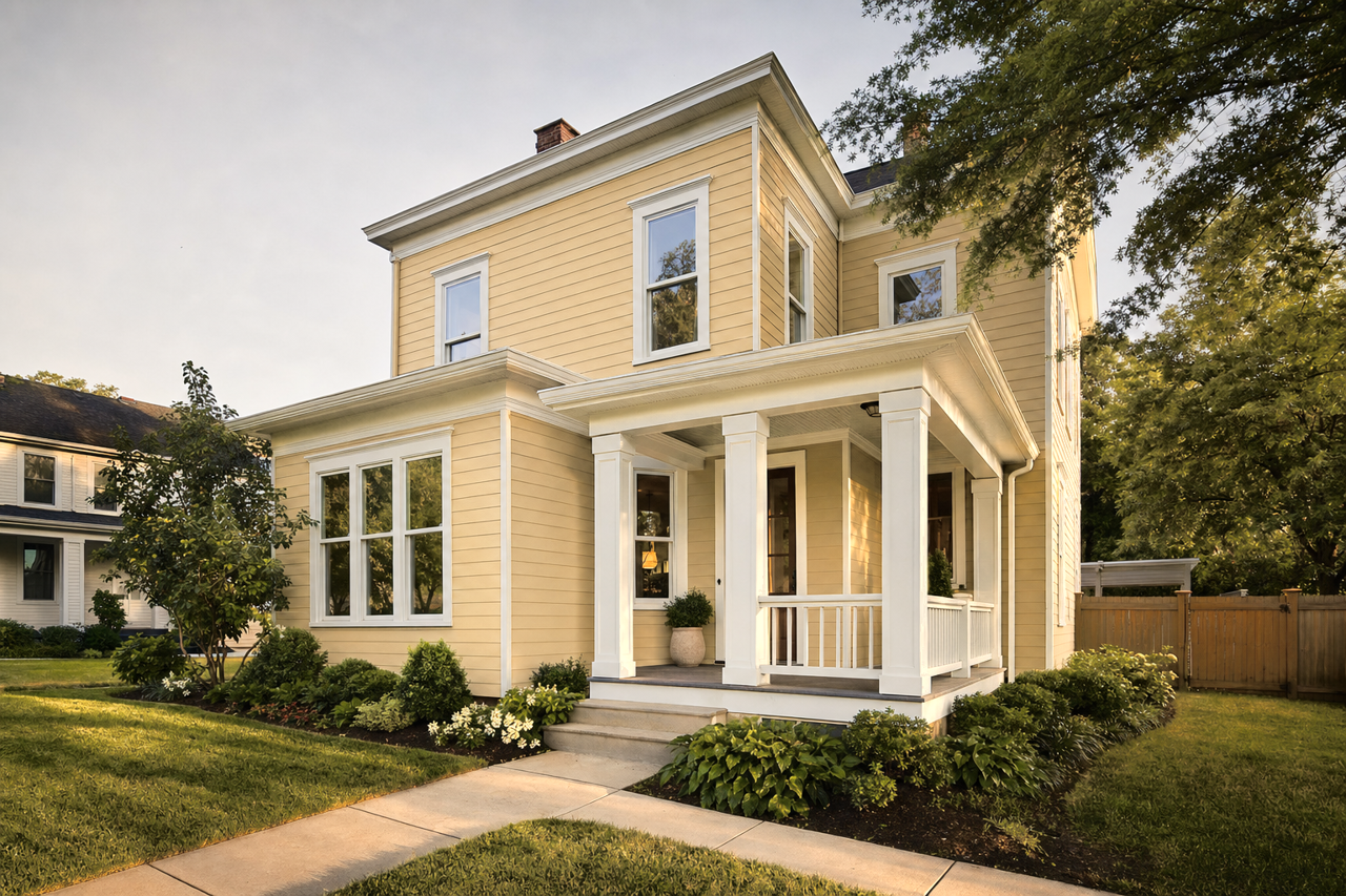 Grenada Hills Gold by Benjamin Moore on exterior