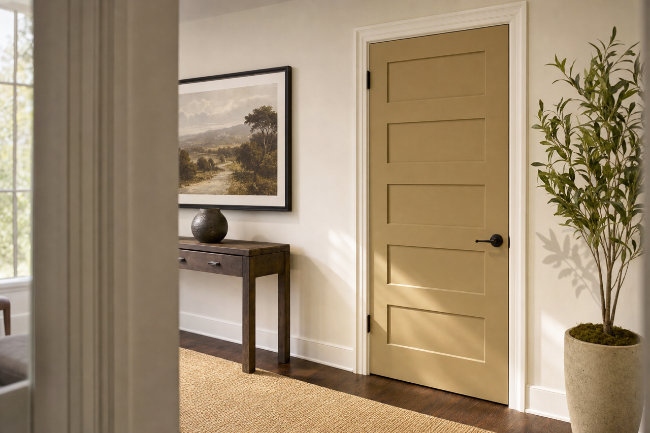 Pirate's Chest by Benjamin Moore on interior-doors