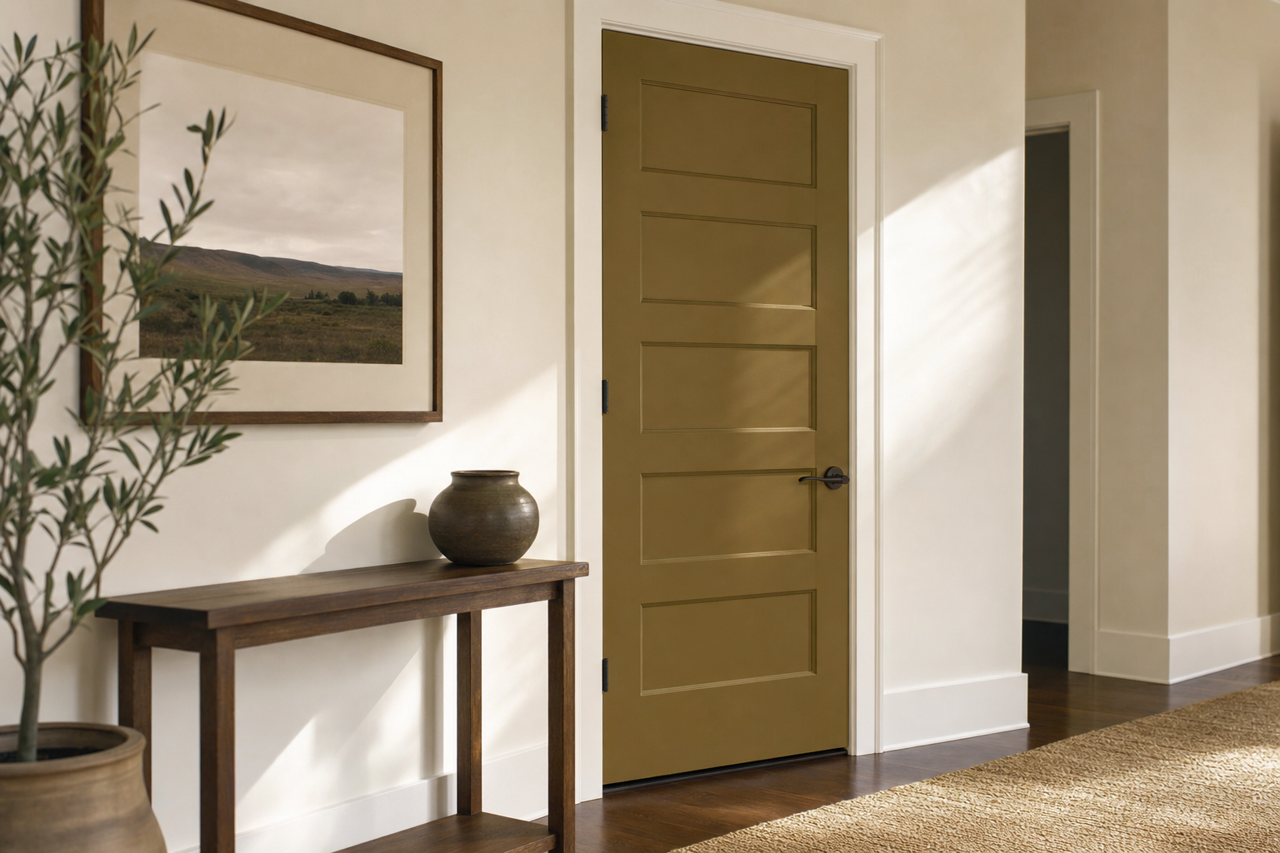 Aged by Benjamin Moore on interior-doors
