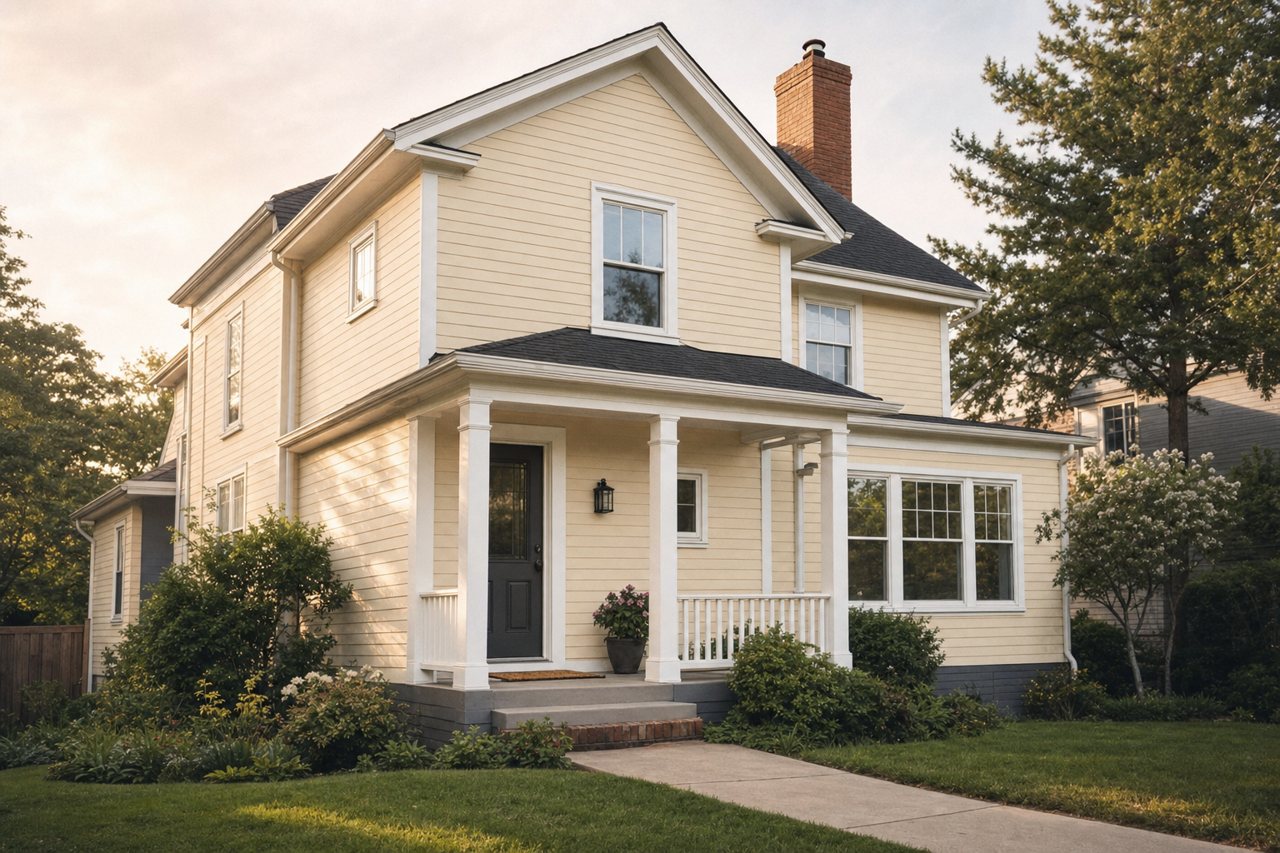Winter by Benjamin Moore on exterior
