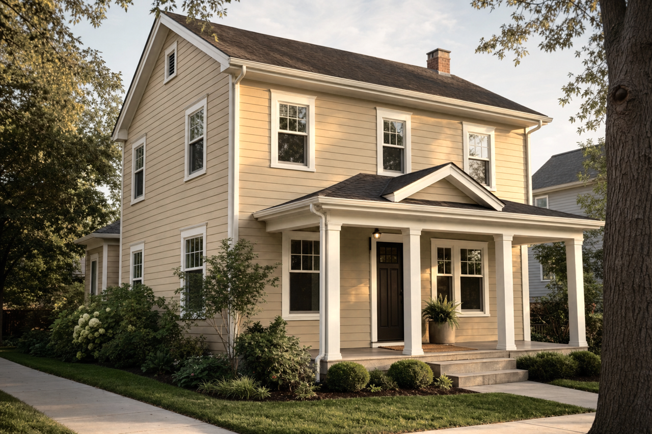 Oak Ridge by Benjamin Moore on exterior