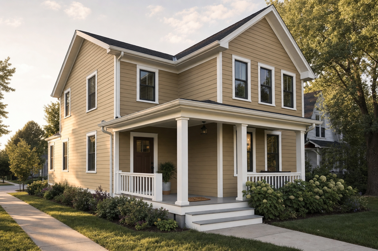 Green by Benjamin Moore on exterior