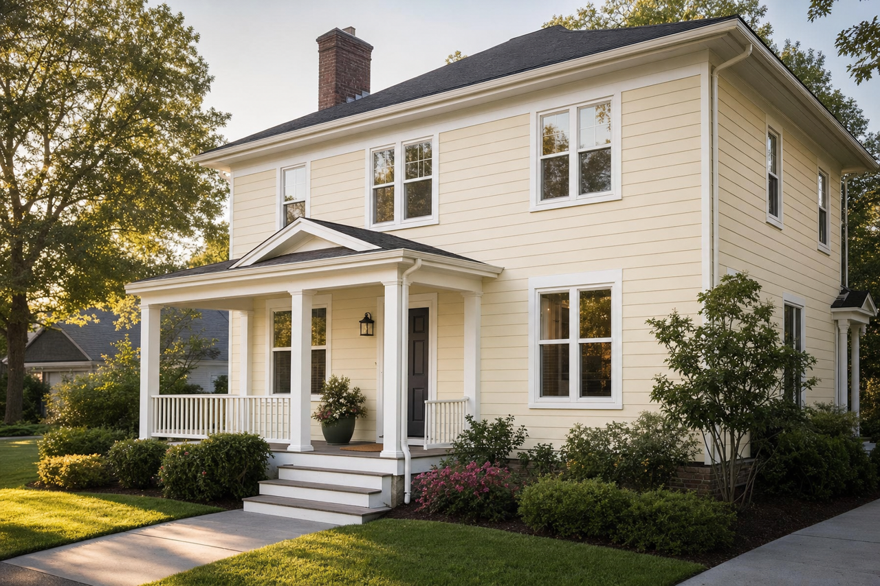 Ivory by Benjamin Moore on exterior