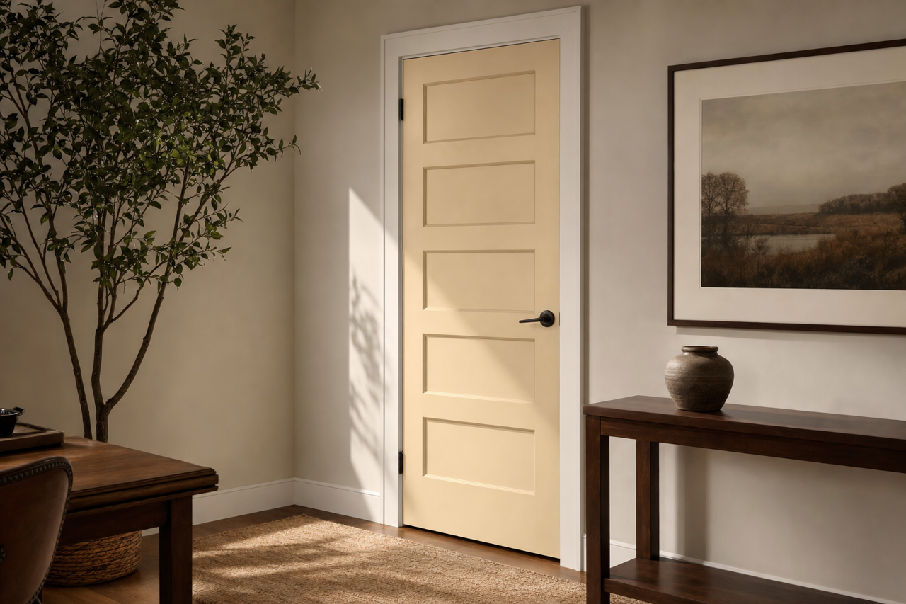 Delaware Puttu by Benjamin Moore on interior-doors