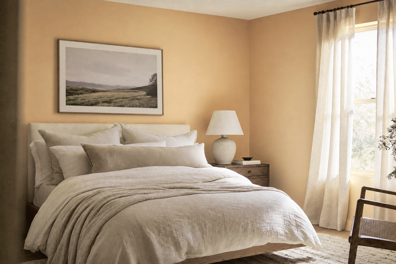 Jonesboro cream by Benjamin Moore on interiors