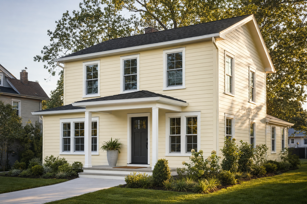 Westchester Tan by Benjamin Moore on exterior