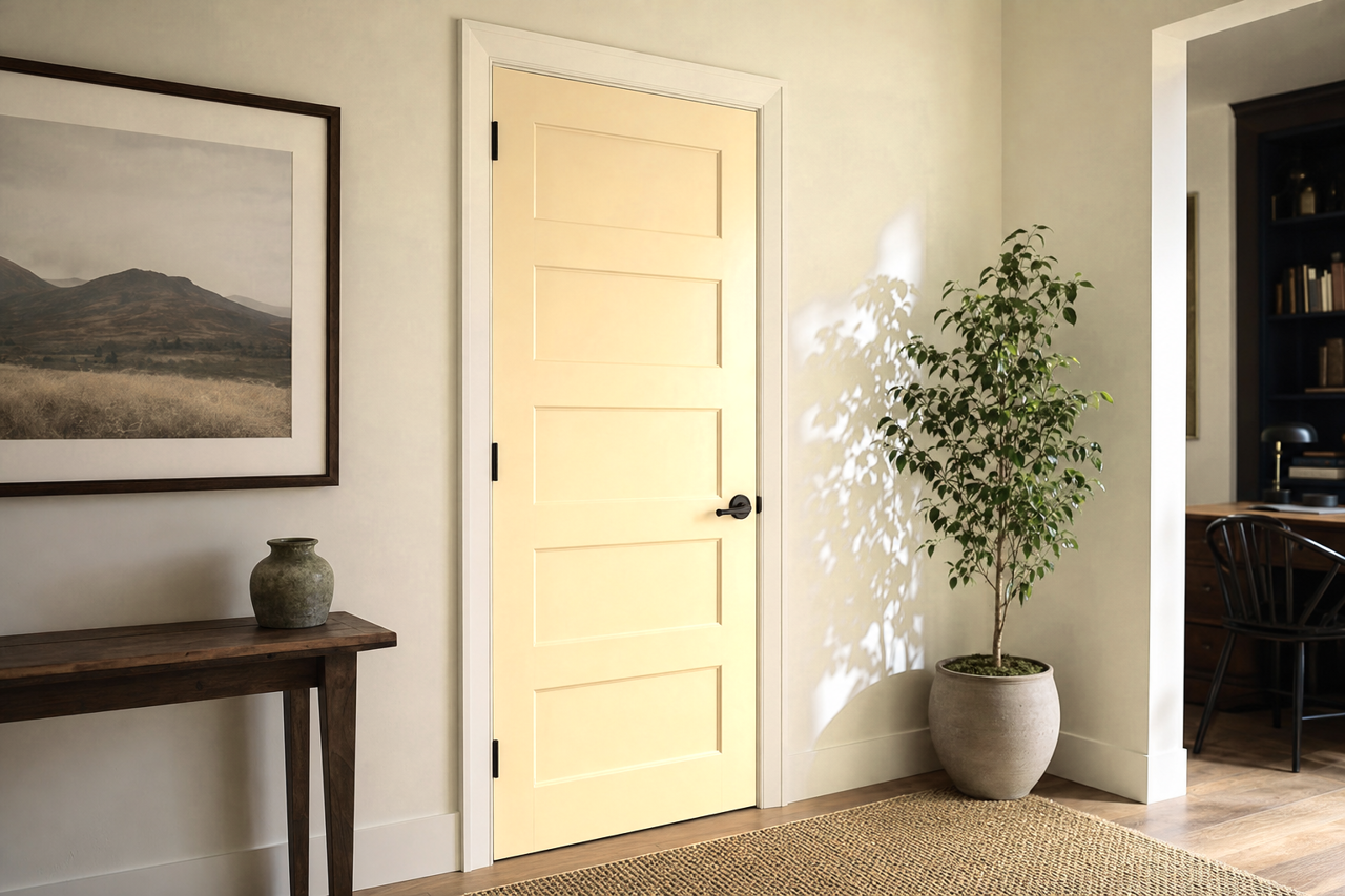 Consentino by Benjamin Moore on interior-doors