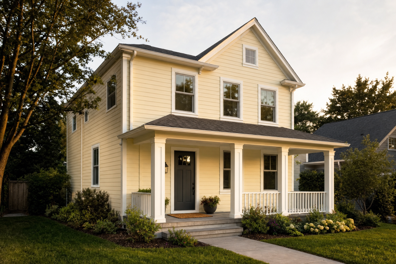 Natural Beach by Benjamin Moore on exterior