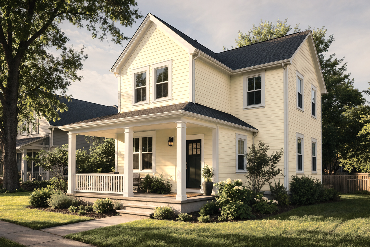 Woven by Benjamin Moore on exterior