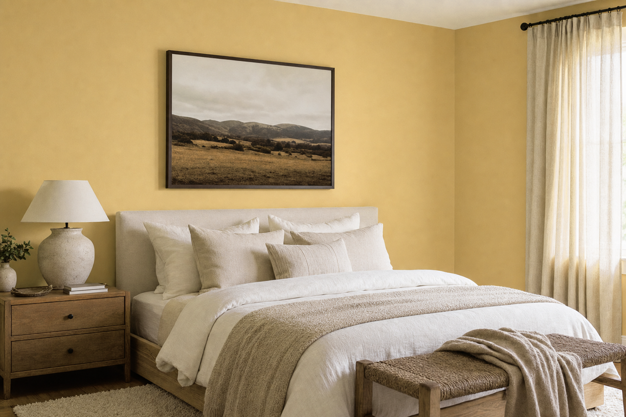 Honey Oak by Benjamin Moore on interiors