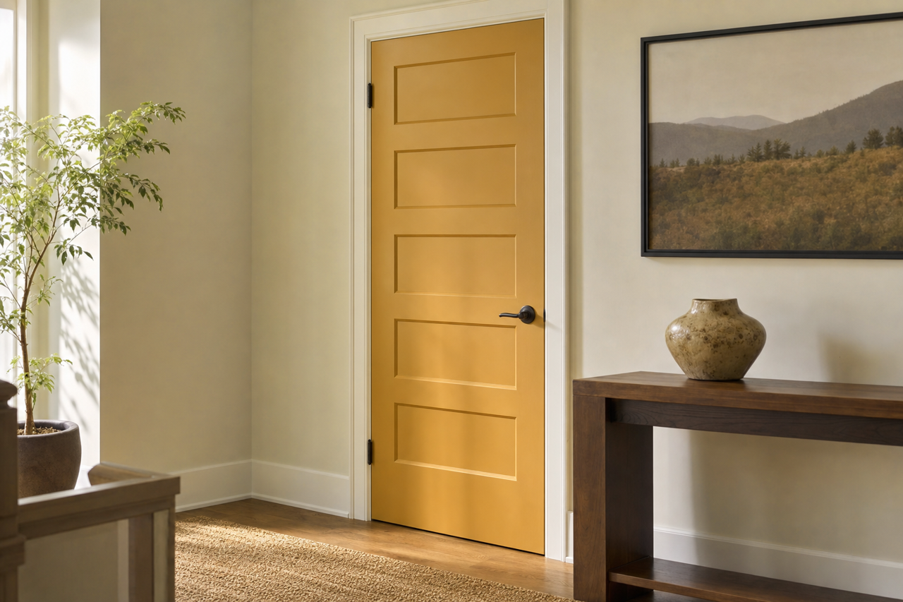 AC-orn by Benjamin Moore on interior-doors